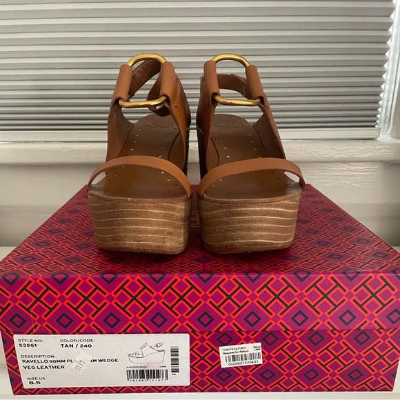 Womens Tory Burch Wedge Sandals - Picture 2 of 6